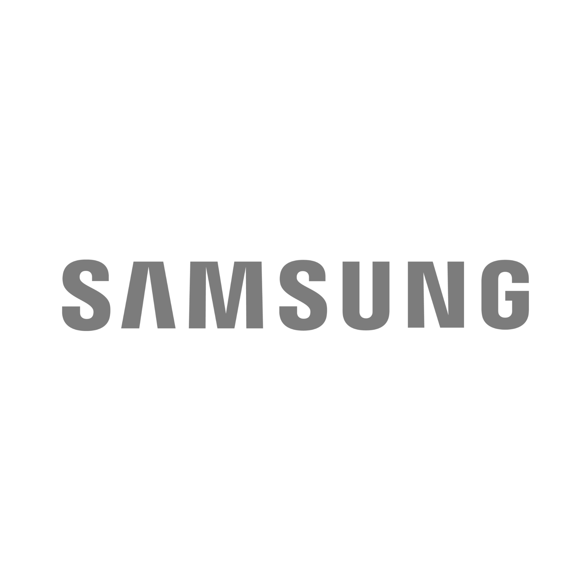 Samsung logo- white